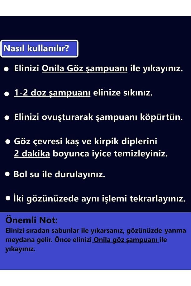 Göz Çevresi Bakım Şampuanı 50ml (GÖZ KAPAĞI ,KAŞ VE KİRPİK DİPLERİNİN TEMİZLİĞİ) 07/ 2026 - 5