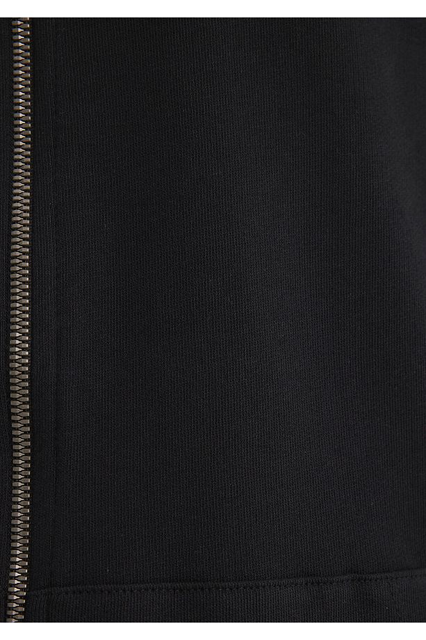 Logolu Fermuarlı Siyah Sweatshirt 065582-900 - 7