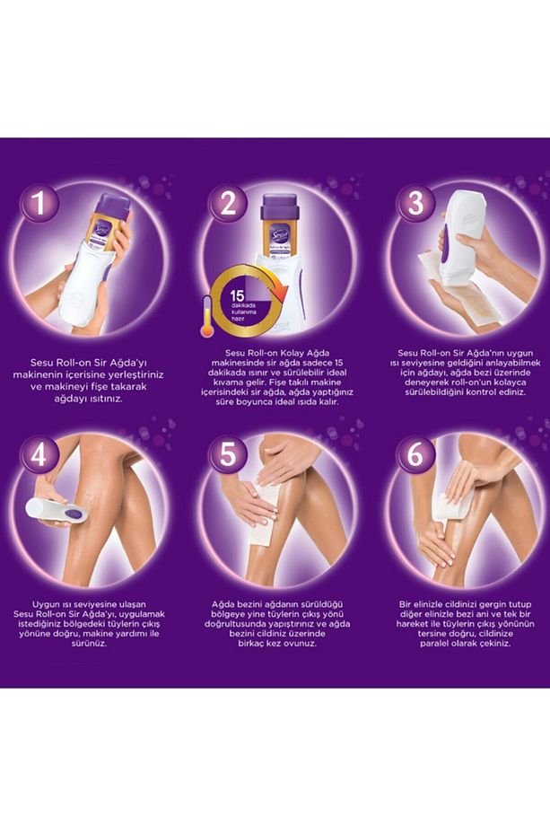Roll-on Ağda Pudralı 100ml 3'lü+ağda Temizleme Yağı 150ml+2 Adet 10mt Bez - 2