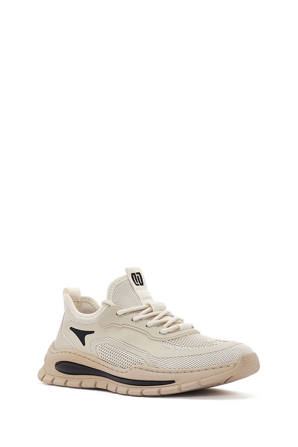 Zero Erkek Bej Bağcıklı Kumaş Sneaker 25sfd69156f - 6
