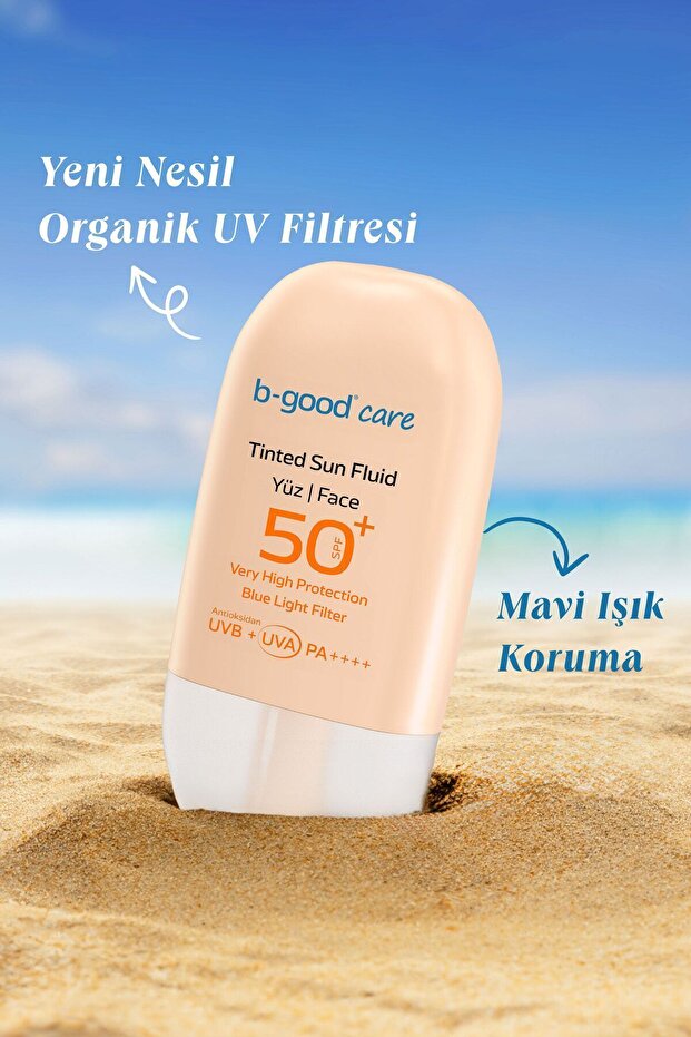 Yetişkin Tinted Güneş Kremi Renk Tonu Eşitleyici SPF 50+ Yüz için 50 ml - 4