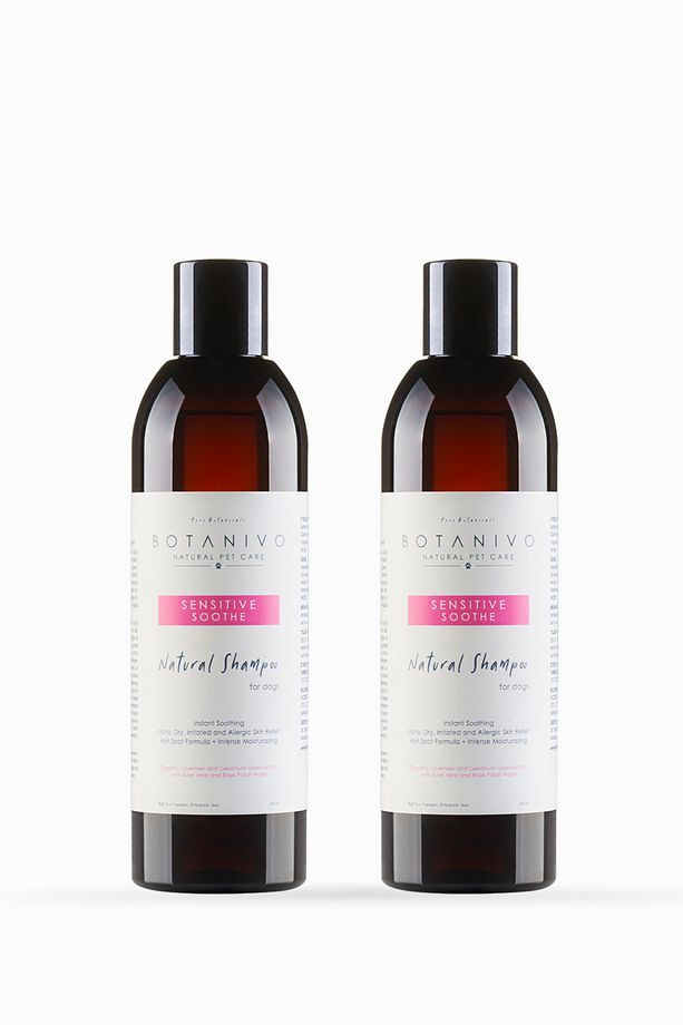 Köpekler Için Hassas Şampuan 2’li Set | Yumuşak & Parlak Tüyler | Organik Içerikli | 2x250 ml - 1