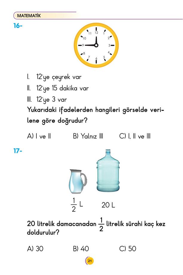 3. Sınıf Yeni Nesil Okuduğunu Anlama Becerileri - 5