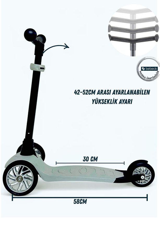Ranger 3 Tekerlekli Direksiyonu Ayarlanabilir Çocuk Scooter - 4