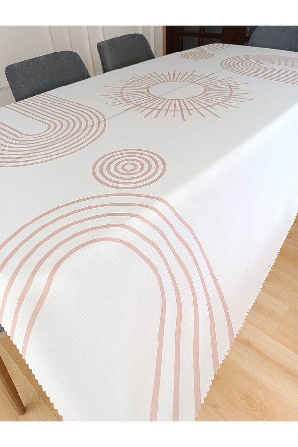 Bohem Desenli Masa Örtüsü | Dertsiz Leke Tutmaz Kumaş | Dijital Baskı | 150x210 Cm - 4