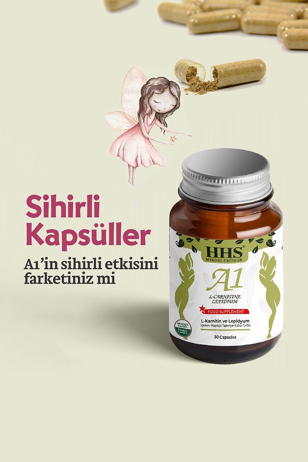 A1 L-carnitine Lepıdıum Bitkisel Diyet Kapsül - 3
