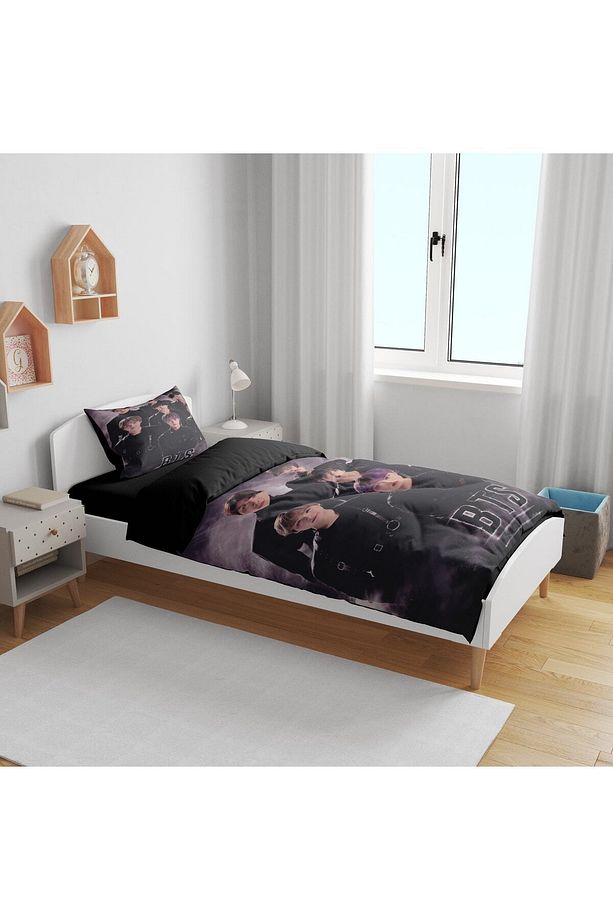 Bts K-pop Baskılı 3d Tek Kişilik Genç Kız Nevresim Takımı - 2