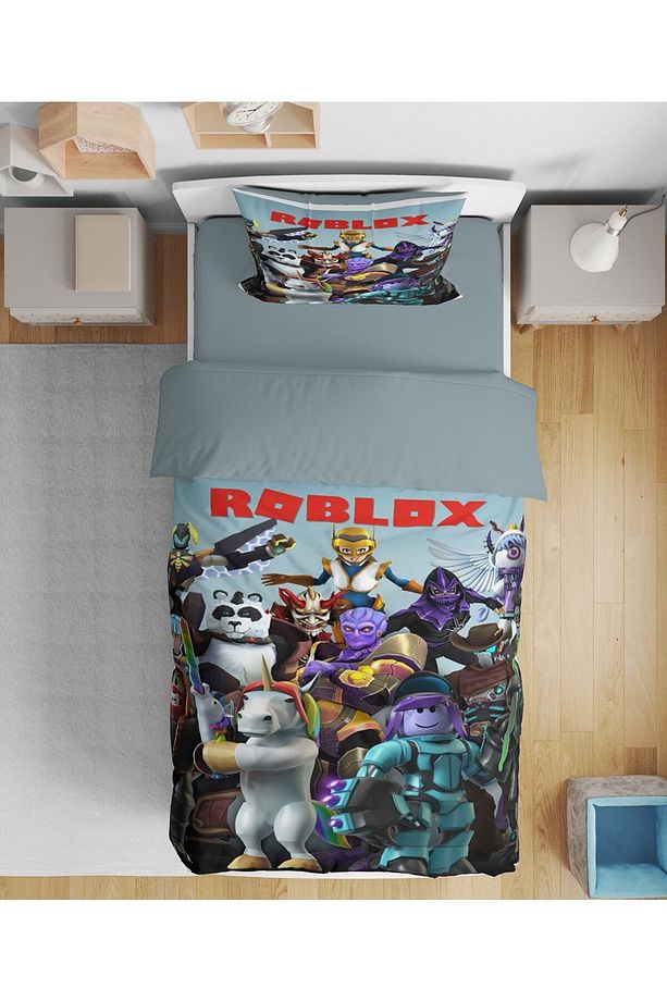 Roblox 3d Tek Kişilik Çocuk Nevresim Takımı Genç Nevresim Takımı - 1