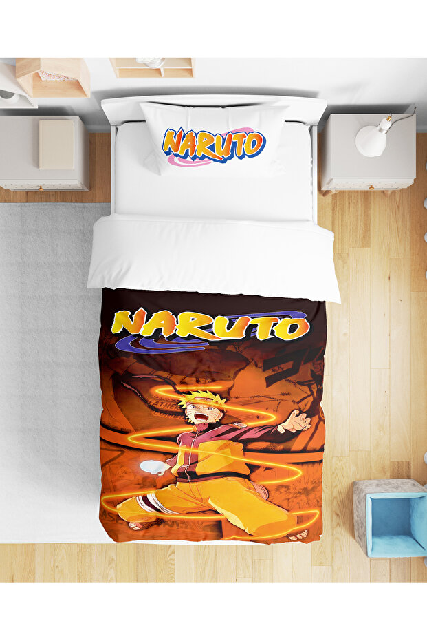 Naruto Anime 3D Printed Single Bed Sheetless Boys Young Children Bedding Set