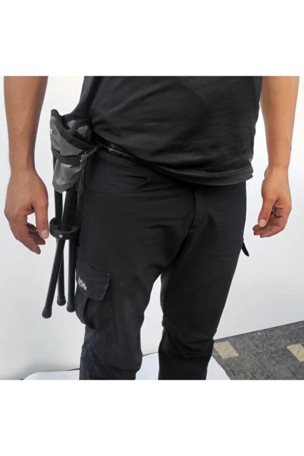 Üçgen Kamp Taburesi - Siyah TB100 - 4