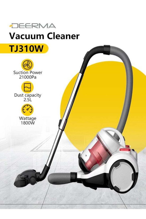 DEM - Horizontal Vacuum Cleaner, 5M Suction Pipe, 1800W, 21000 Pa Suction Power, HEPA Filter, 2.5 Li