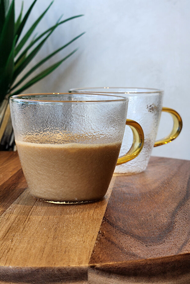 6'lı 110 ml Çay Kahve Espresso Cam Bardak Fincan - 2