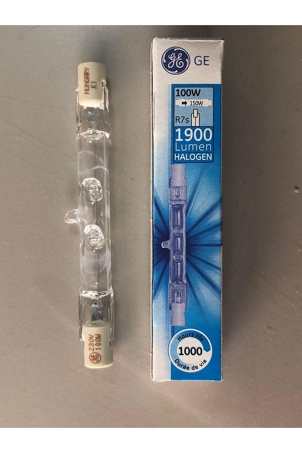 2 ADET GENERAL ELC. ÇUBUK HALOJEN LAMBA 100W 1900 LÜMEN 78mm - 3