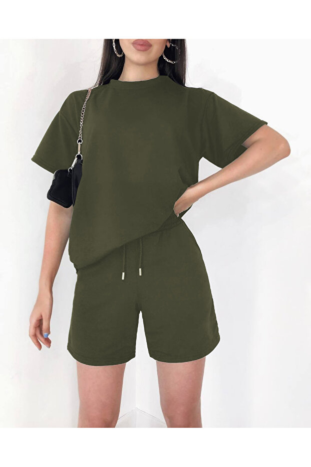 Women's Modal Short Sleeve Shorts Set