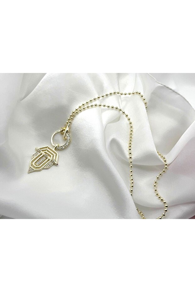 Serenay Necklace Zircon Stone Gold Color
