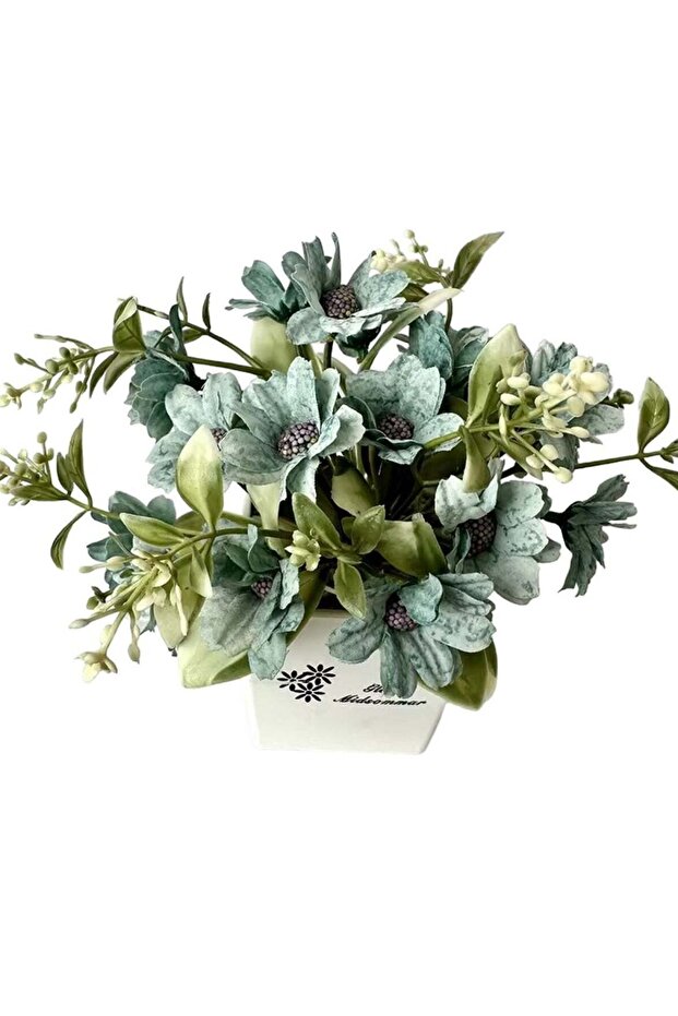 Artificial Broken Flower Mini Small Bonsai Blue