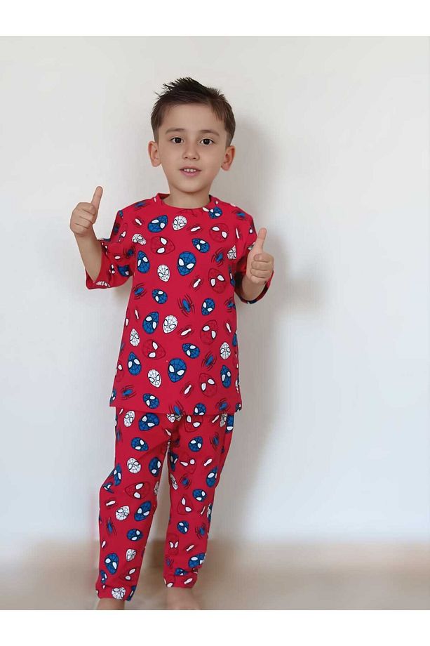 Örümcek Adam Desenli Çocuk Pijama Takımı - 3