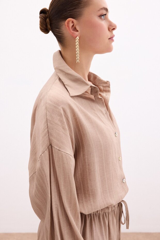 Salaş Gömlek - Camel - 7