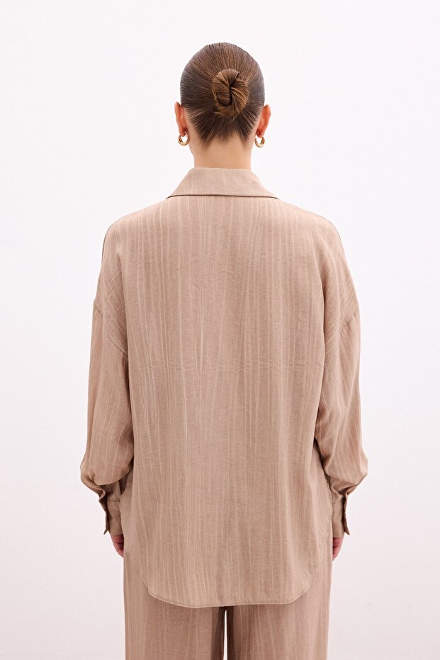 Salaş Gömlek - Camel - 8