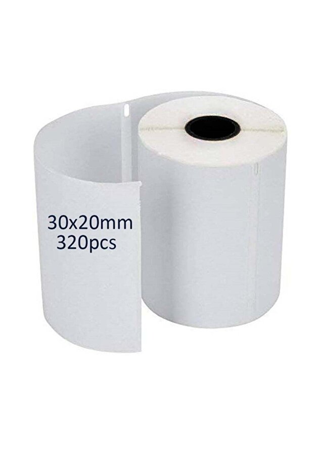 Self-Adhesive Label Stickers - 30x20mm, 320 pcs Roll