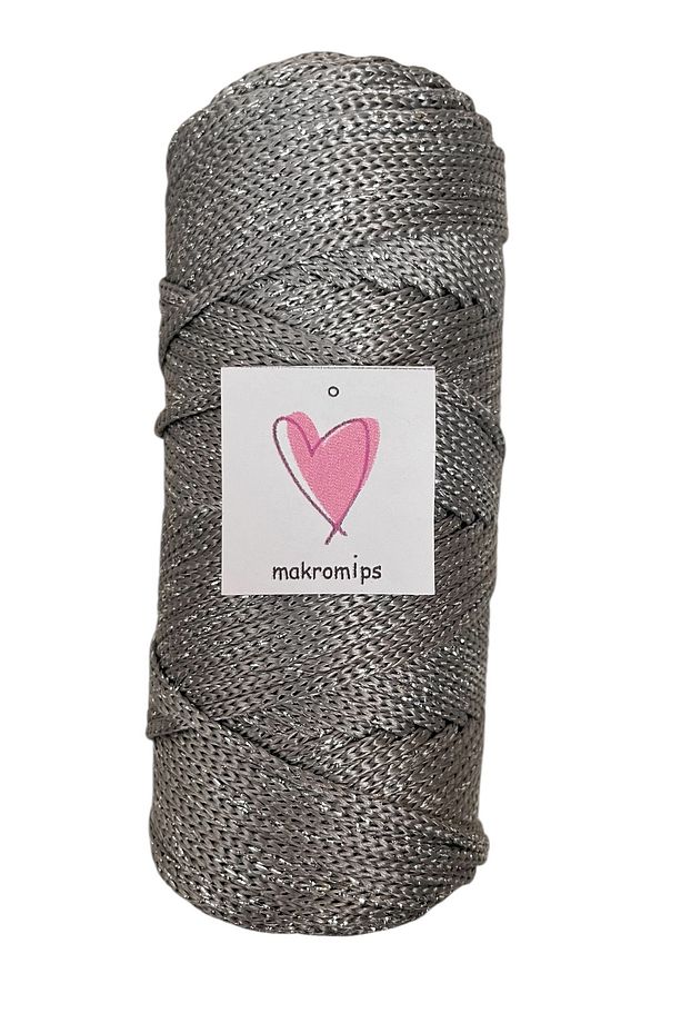 POLYESTER SİMLİ MAKROME İP 100 gr PARLAK PREMIUM 1. KALİTE SUPLA ÇANTA HOBİ EL ÖRGÜ İPİ İP - 3