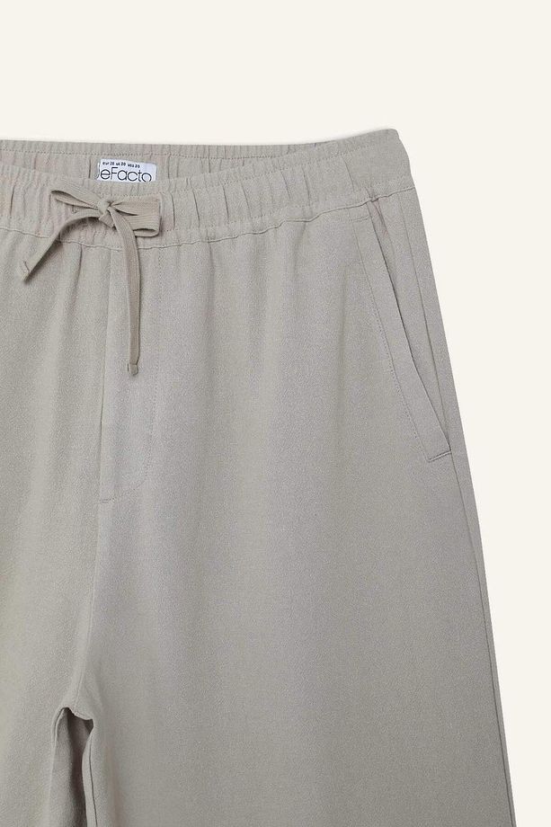 Relax Fit Yazlık Keten Karışımlı Şort D8835AX25SM - 8