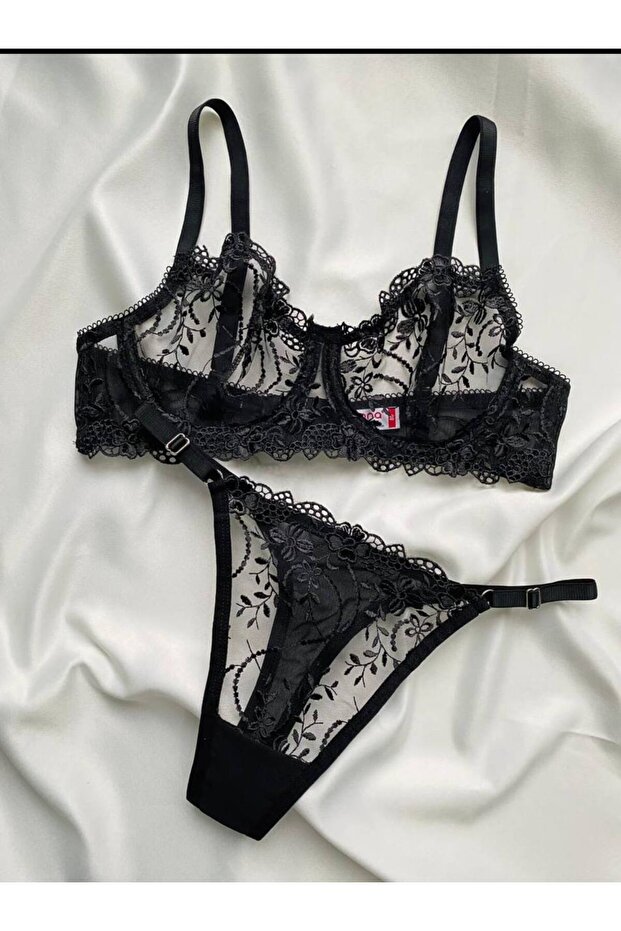 Μαύρο Σετ Bud Plus Size - 2