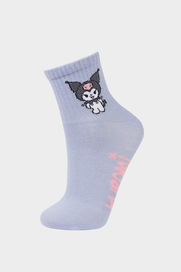 Kız Çocuk Hello Kitty 3'lü Pamuklu Uzun Çorap F6702a8ns - 3