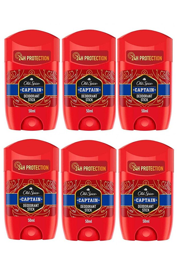 Captain Deodorant Stick 50ml (Pack of 6)