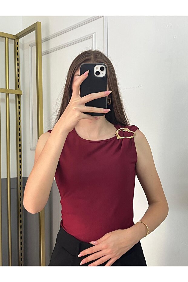 قميص داخلي عثماني من القطن ذو إبزيم - 3