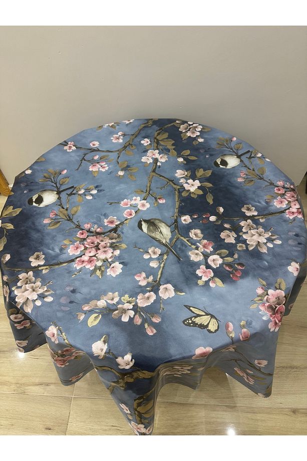 Astarlı muşamba masa örtüsü yuvarlak 140 cm çapında - 2