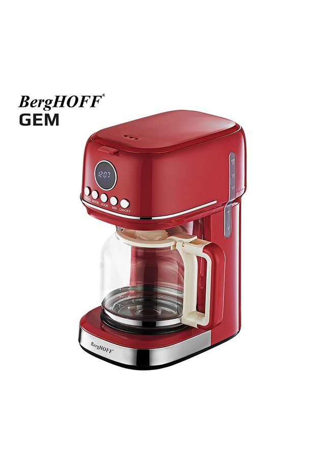 GEM RETRO 15 Bardak Kırmızı Filtre Kahve Makinesi - 2
