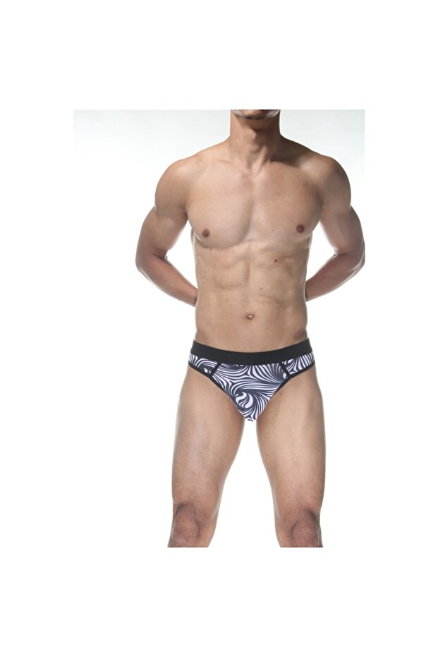 MİRAXX Zebra Desenli Erkek Tangası - 4