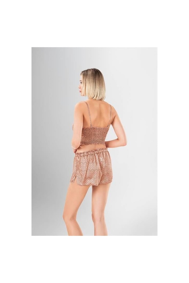 طقم شورت مكون من 3 قطع منقوش - 2