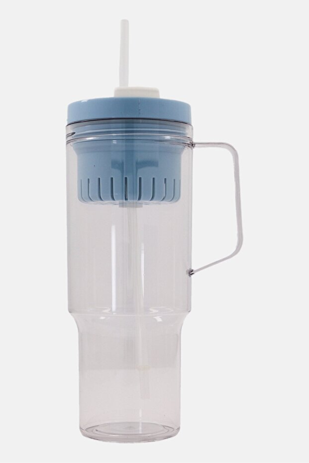 Clear Tumbler With Tea And Fruit Infuser, Transparent - 1