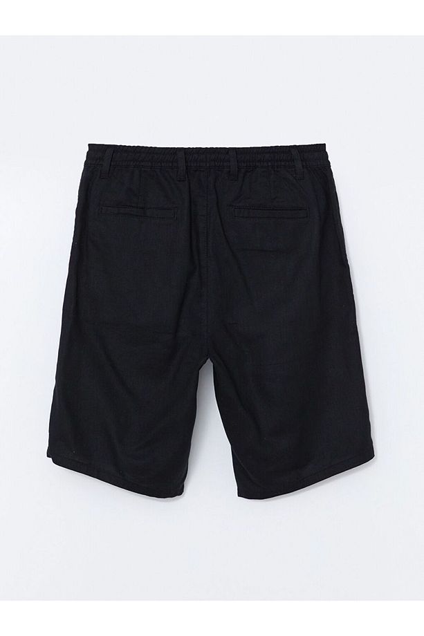 LCW Vision Slim Fit Keten Karışımlı Erkek Şort - 6