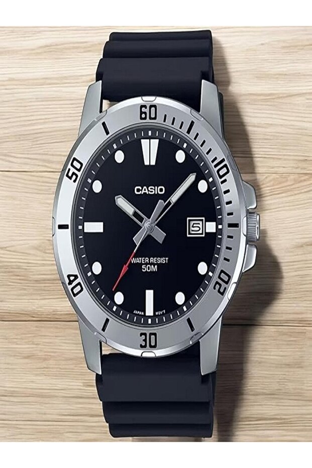 ساعة رجالية بمينا أسود - 2