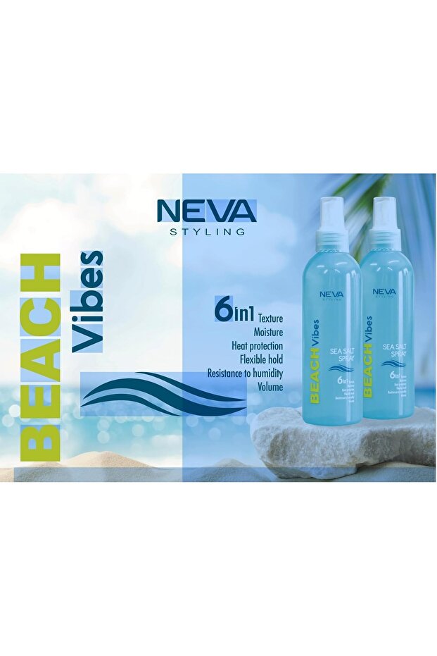 Neva Styling Beach Vibes Sea Salt Spray, 6 in 1 Texture, 200 ml - 2