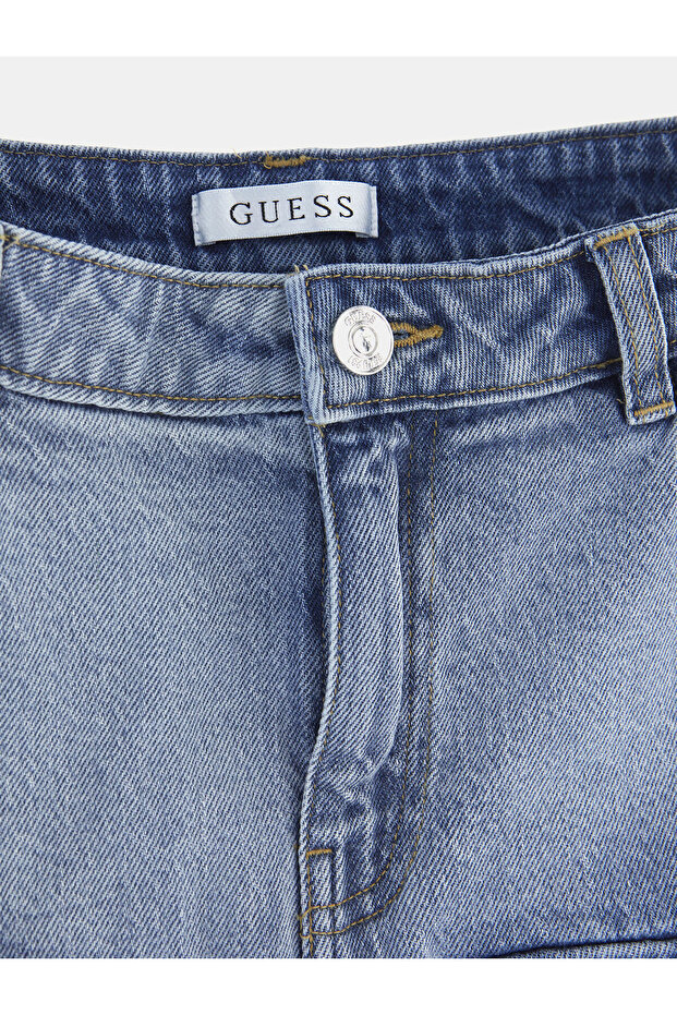 Devon Cargo Kadın Mini Jean Etek - 7