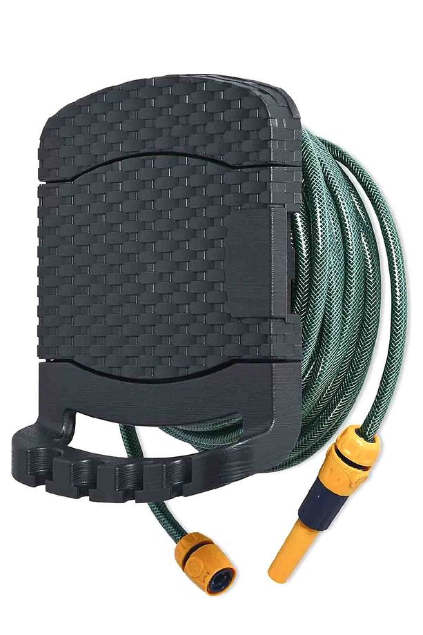 Duvar Tipi Dolaplı Hortum Toplama Makarası Rattan + Sulama Seti AE110 - 4