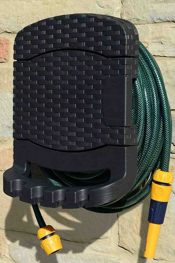 Duvar Tipi Dolaplı Hortum Toplama Makarası Rattan + Sulama Seti AE110 - 3