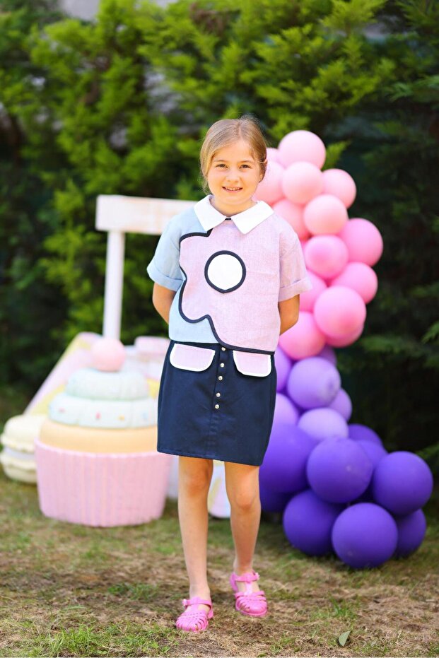 Çiçek Keten Gömlek - 2