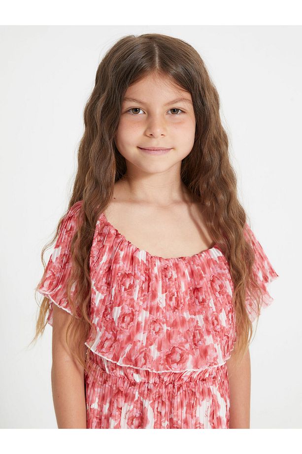 Pleated Kız Çocuk Elbise - 3