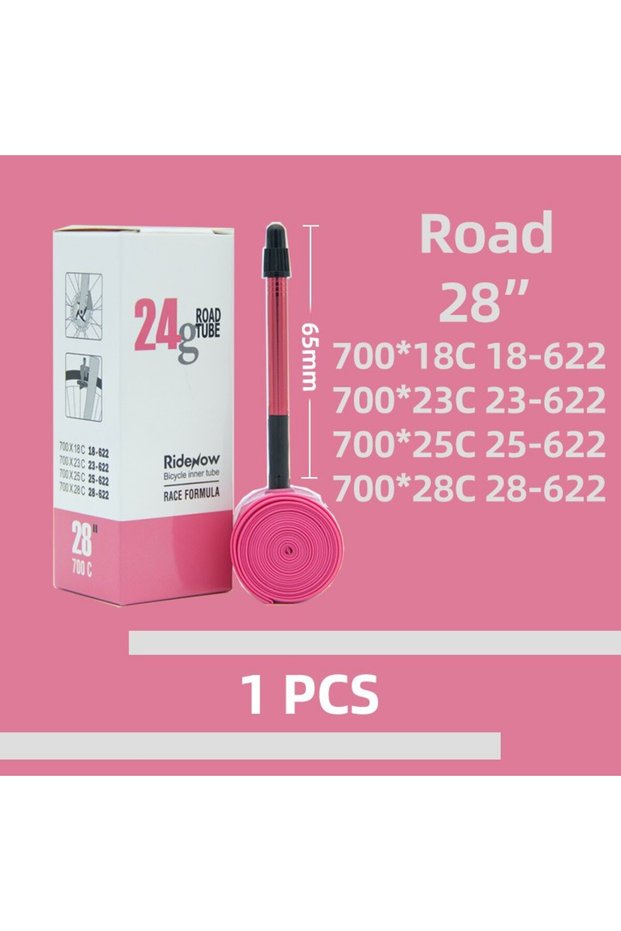 French mouth 700c 700CC65MM Ridenow 1Pcs 2025 Aluminum Valve Bike Inner Tube Super Light 700C Road B