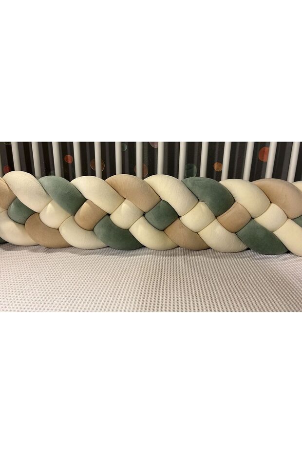 600 cm 4 Mesh Velvet Crib Guardrail
