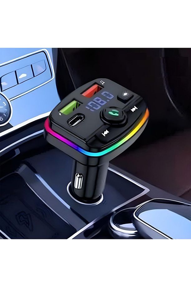 Bluetooth Araç Kiti Araç Fm Transmitter USB Type-C MP3 SD Kart Flash için Uygun PD Çakmaklık Girişli - 4