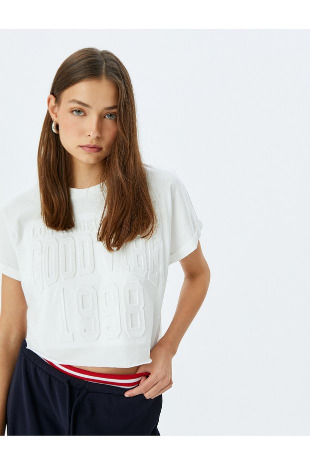 Beige Printed T-Shirt