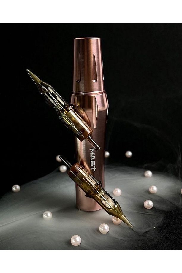 Mast P30 Ergonomik Dövme Makinesi Kalıcı Makyaj Kalemi P30 Pen Wq610-2 Rose Gold - 3