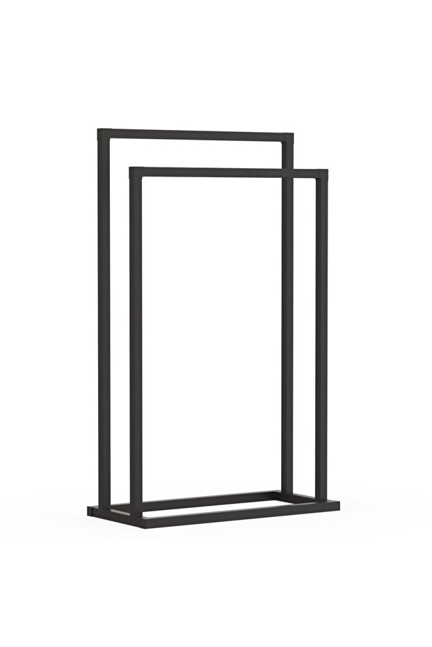 Vešiak na uteráky Horward, kovový, čierny, 45,50 cm x 76,00 cm x 21,50 cm, 1,1 kg - 1