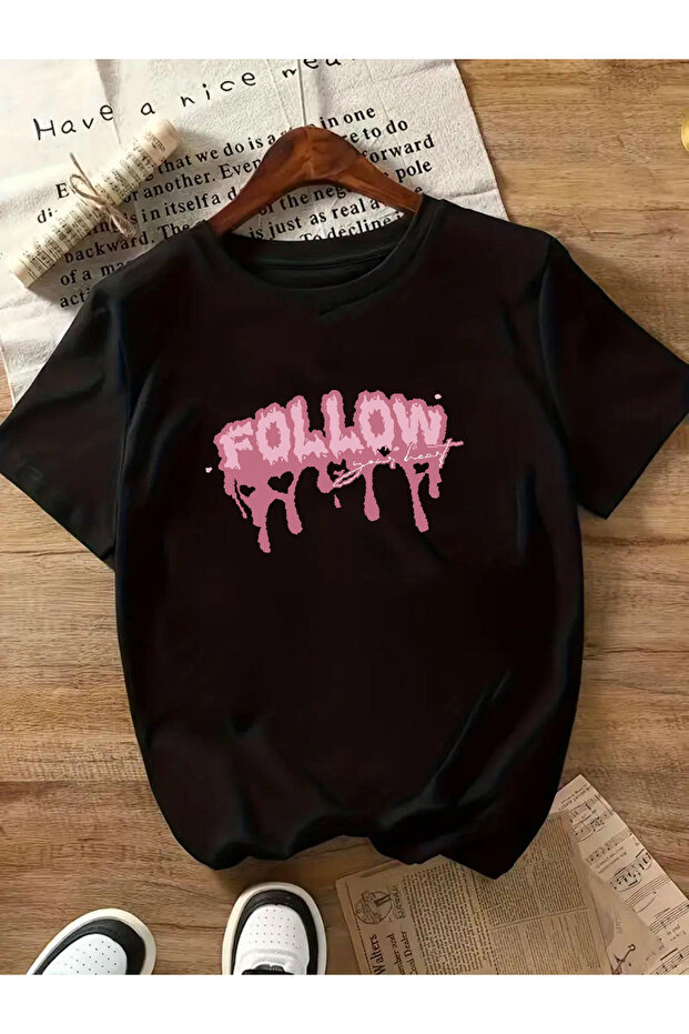 Fallow Printed Basic T-Shirt - 1